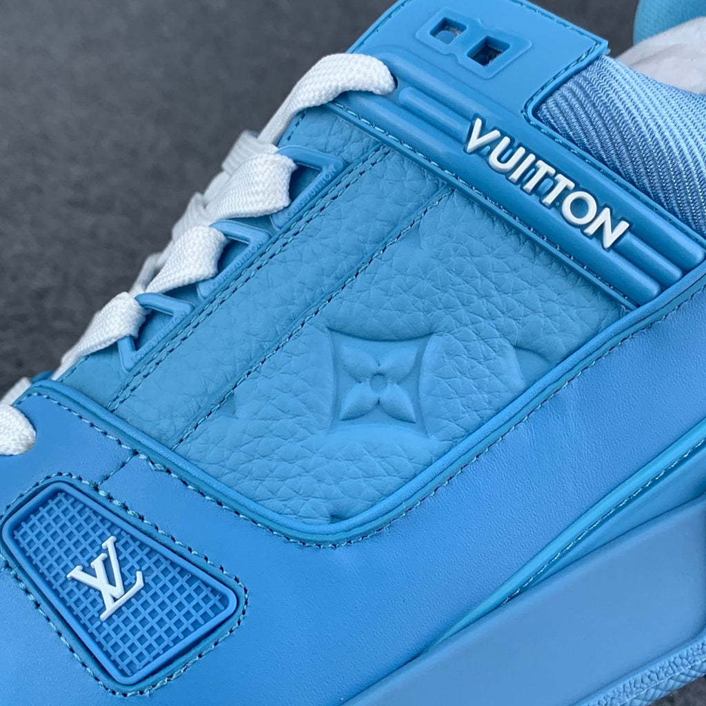 LV Trainer 'Embossed Monogram - Blue'