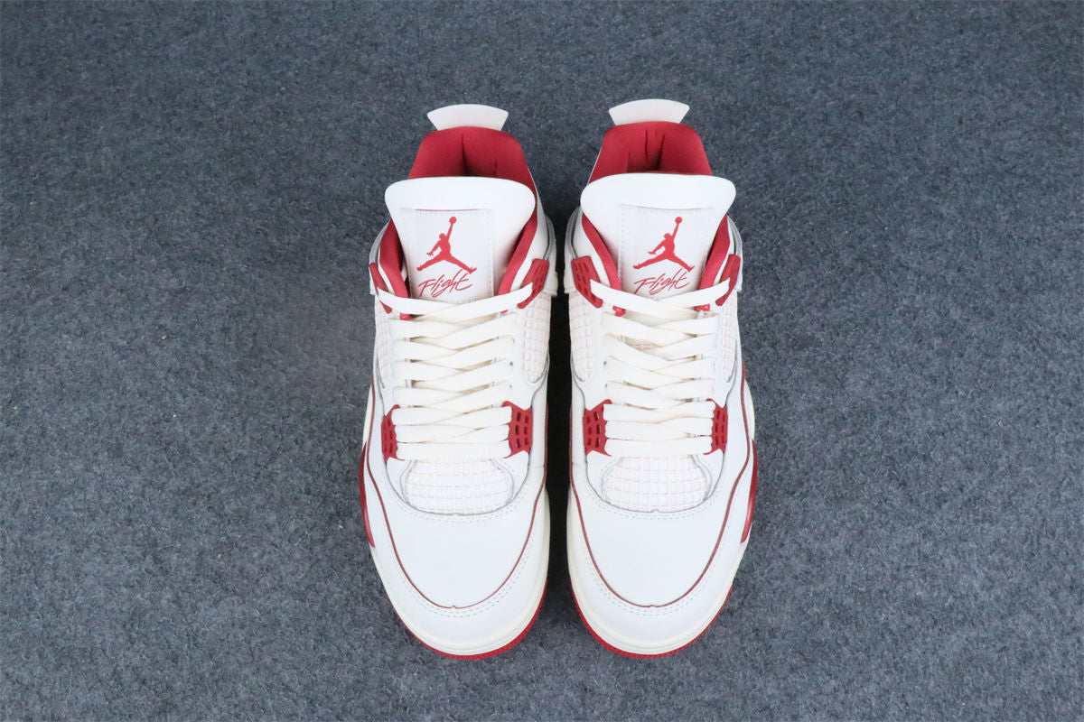 (Early Look) Air Jordan 4 Retro “Pale Ivory / Sierra Red”