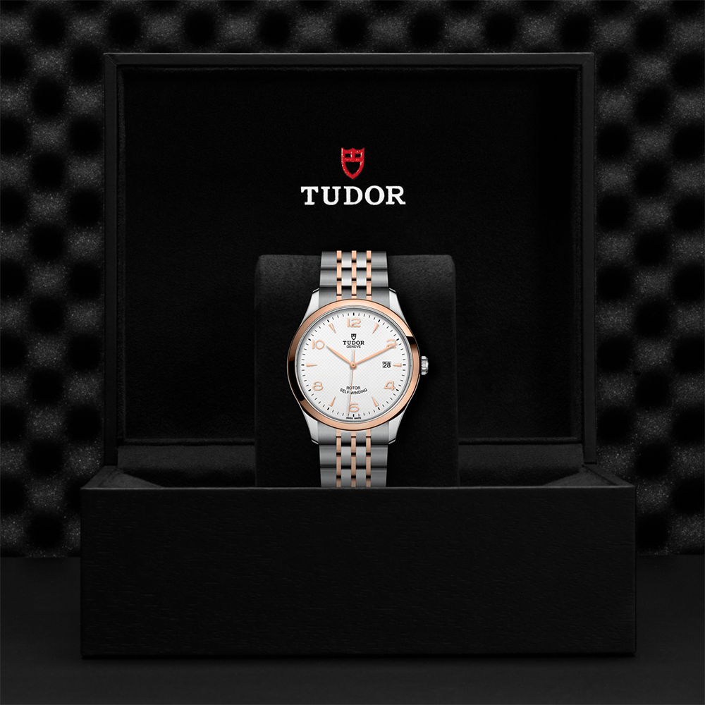 1926 Rose Gold Two-Tone 41mm - White on Bracelet