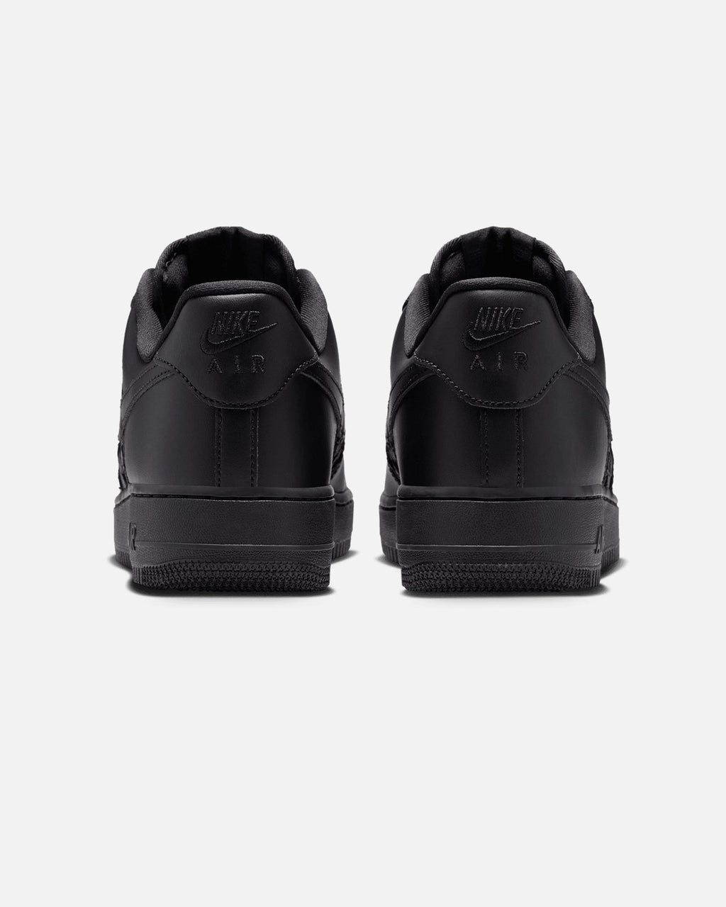Nike Air Force 1 '07 Edge Black/Black-Metallic Silver
